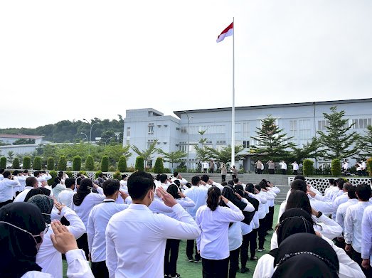 Gelar Upacara Hari Kesadaran Nasional Perdana di Tahun 2022, Kepala BNPT Tekankan Seluruh Pegawai BNPT Wujudkan Konsep Pentahelix dalam Penanggulangan Terorisme