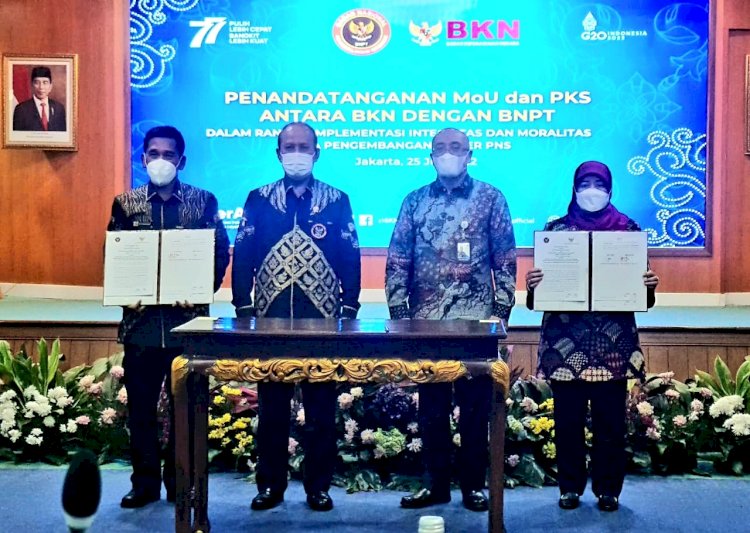 BNPT dan  BKN Bersinergi Cegah PNS Terpapar Radikalisme dan Terorisme