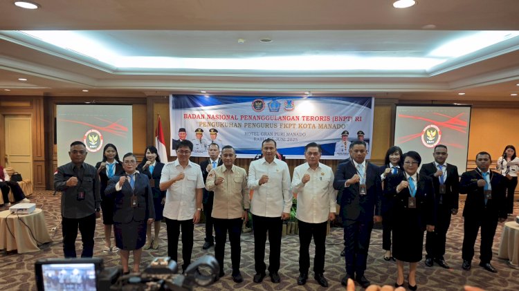 Kukuhkan Pengurus FKPT Kota Manado, BNPT:  Perkuat Deteksi Dini Cegah Paham Radikalisme