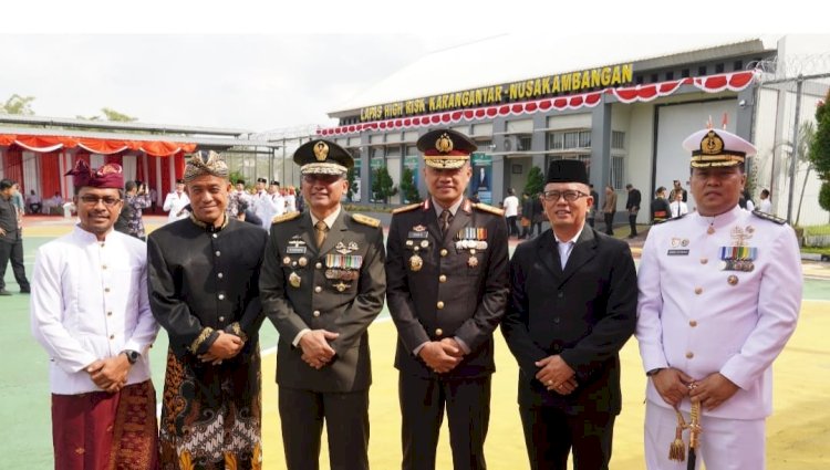 BNPT Hadir dalam Upacara di Nusakambangan